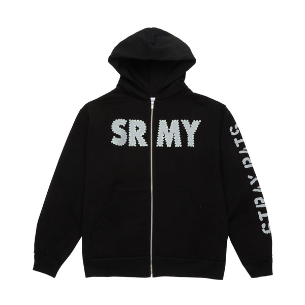 SRMY Glitter Zip Hoodie – STRAY RATS