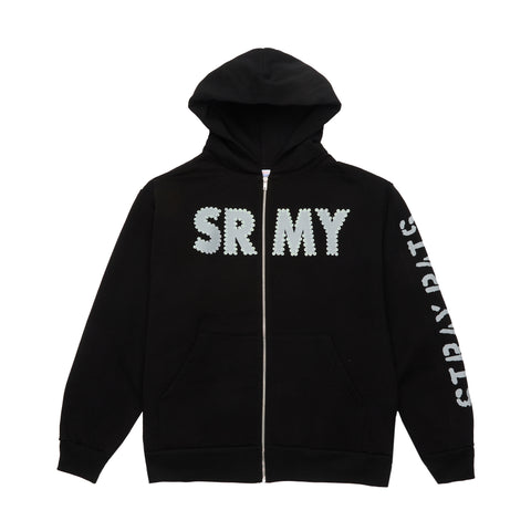 SRMY Glitter Zip Hoodie