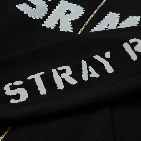 SRMY Glitter Zip Hoodie