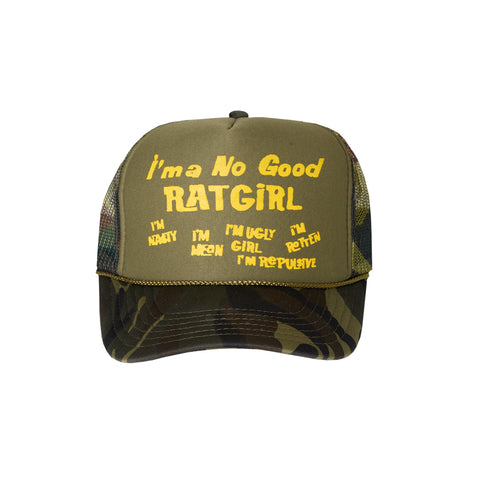 No Good Ratgirl Camo Hat