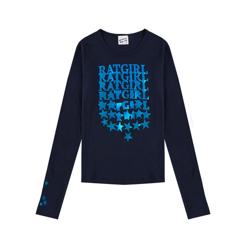Ratgirl Stars Baby Longsleeve Tee
