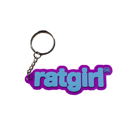 Ratgirl Rubber Keychain