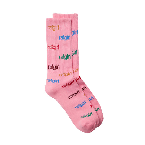 Ratgirl Pink Sock