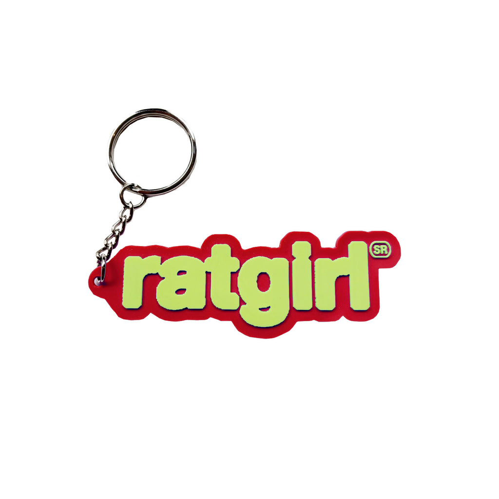 Ratgirl Rubber Keychain