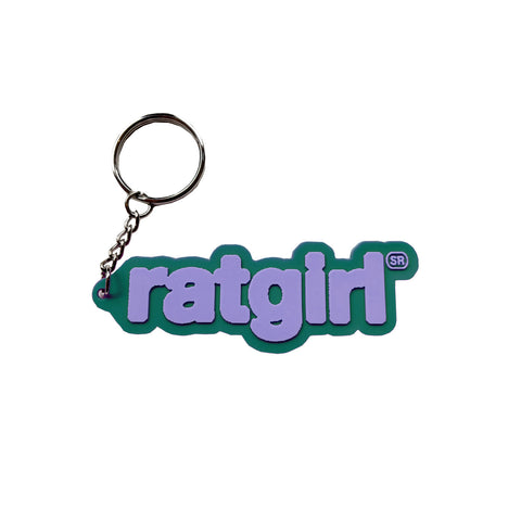 Ratgirl Rubber Keychain